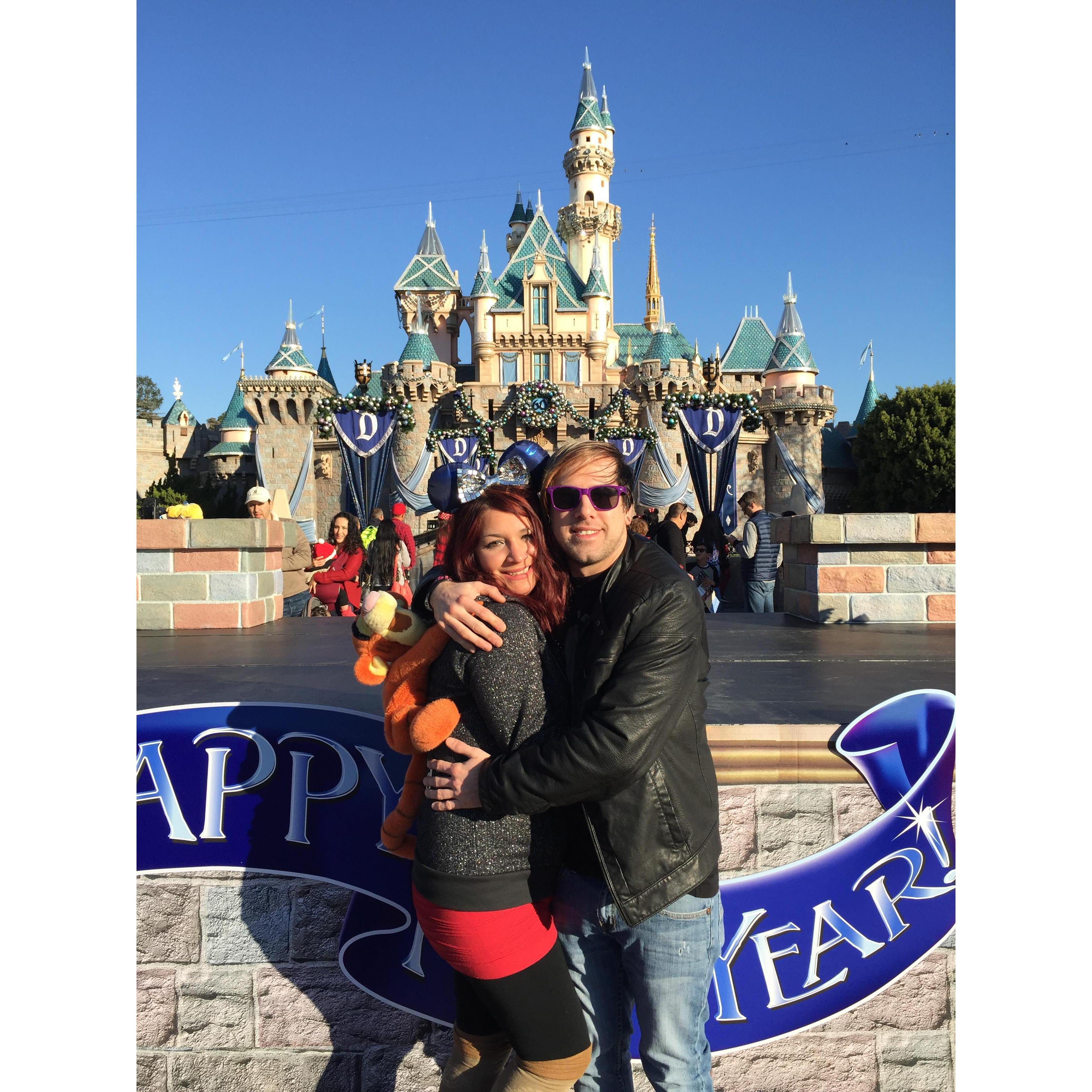 Our first trip to Disneyland together, neither of knew one day we would be getting engaged right here