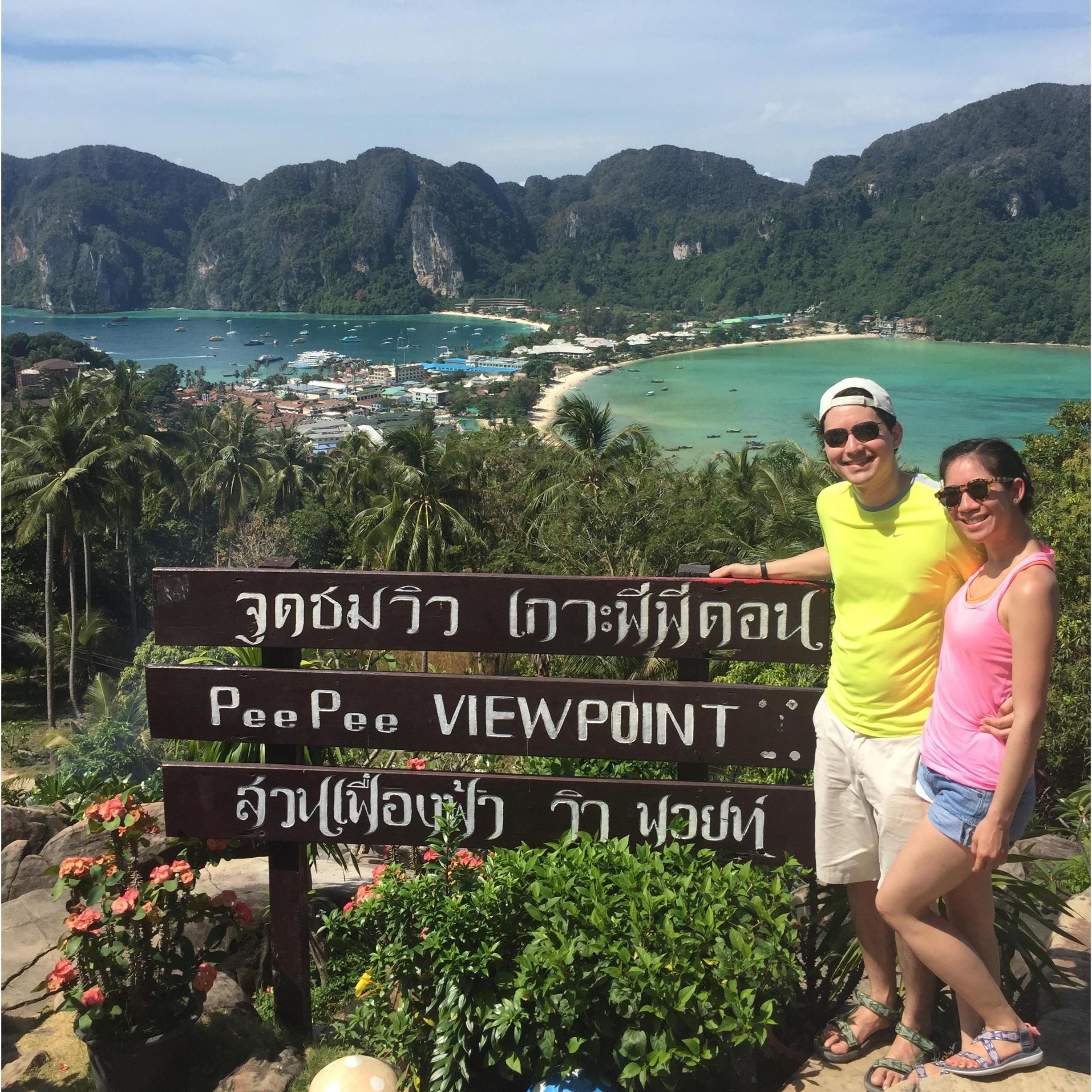 Koh Phi Phi Viewpoint --> one of our hardest hikes as a couple!