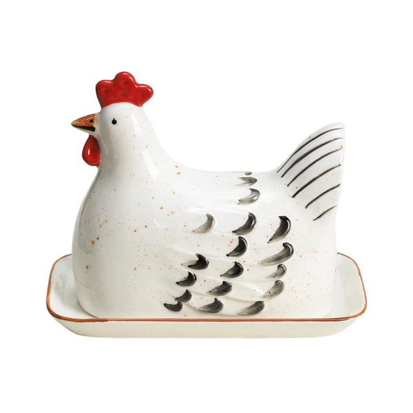 Hen Ceramic Butter Dish