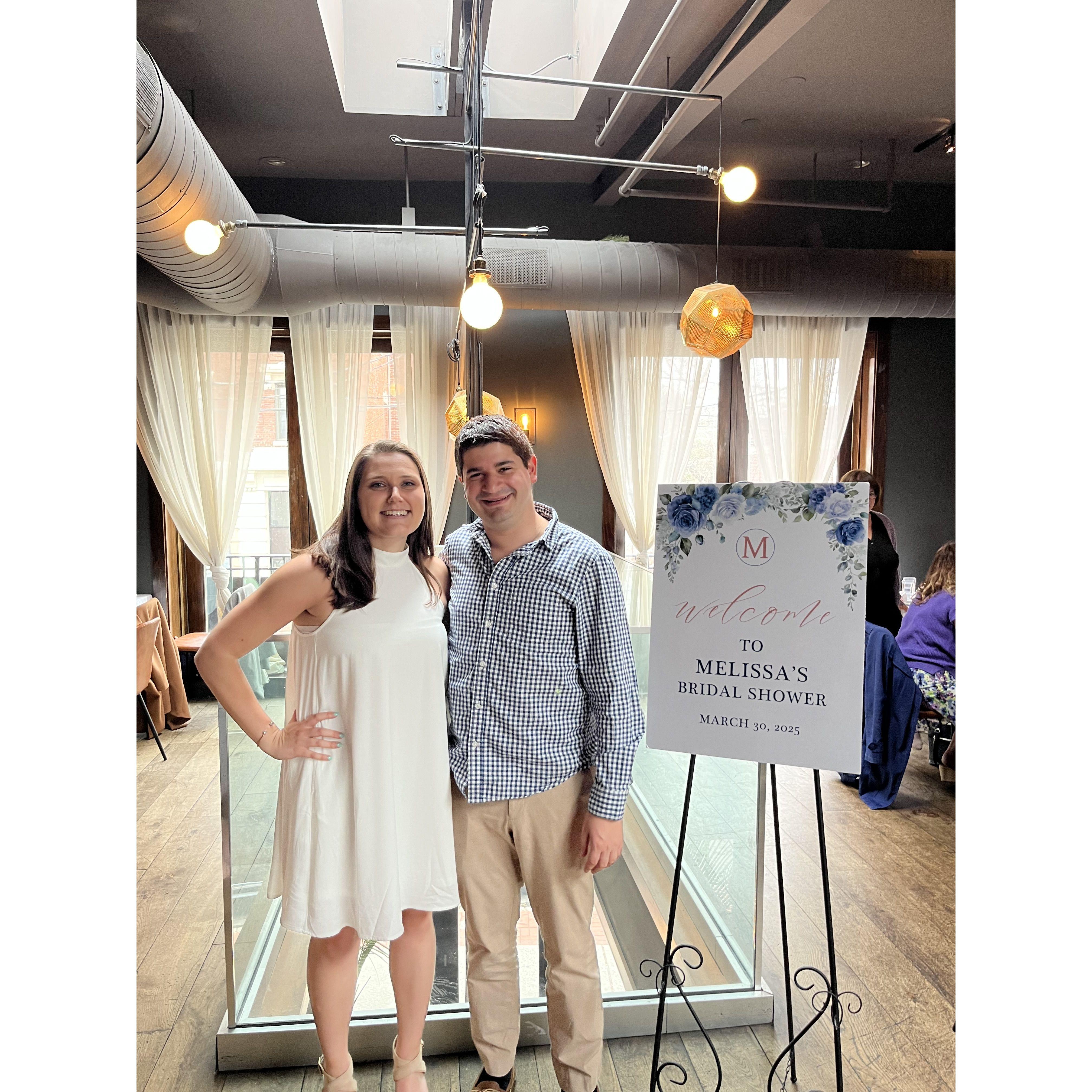 Mike 'surprising' Mel at her shower at the exact time and location she provided