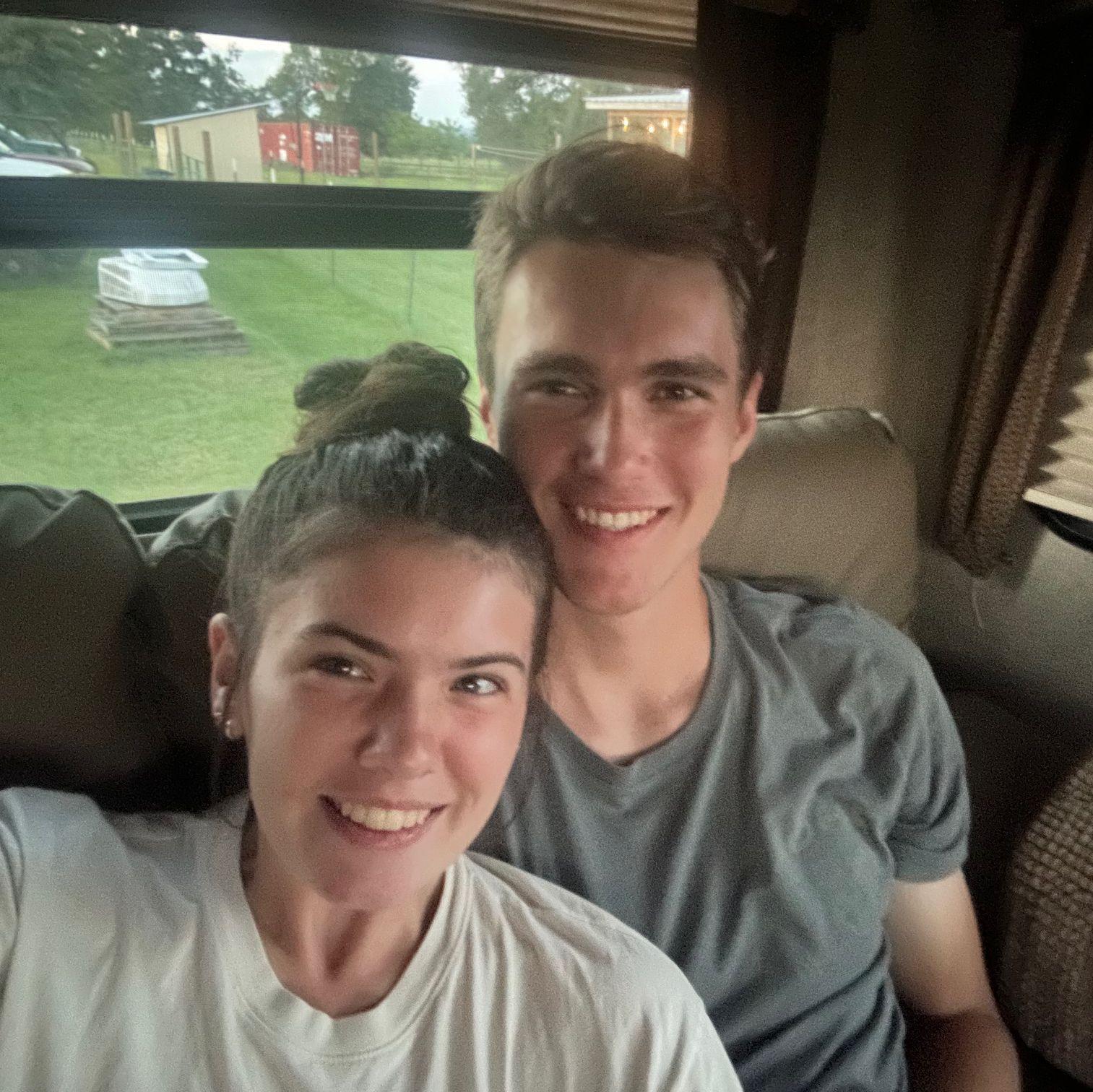 We had both own that we would want to live in a camper in the future and The Father blessed Garrison with an opportunity to get a really fantastic camper and this is our first photo in it Sept 6th 2025