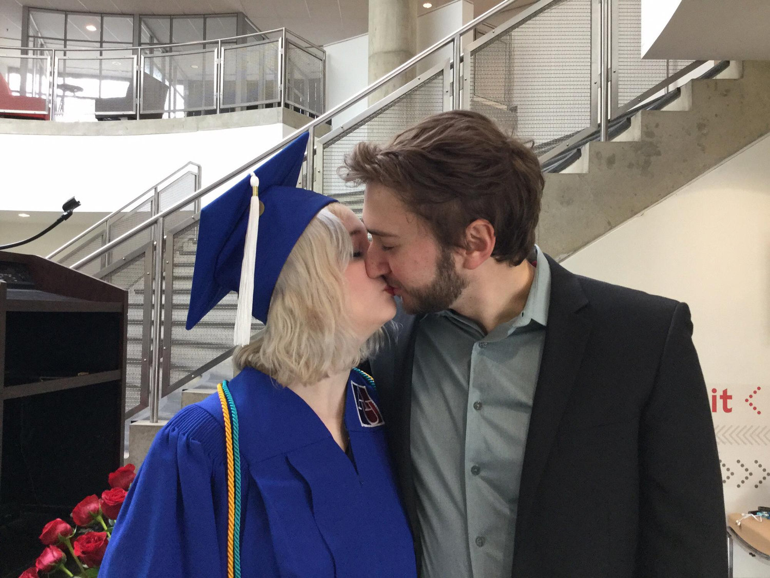 Amanda graduating from American University in 2016!