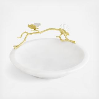 Butterfly Ginkgo Gold Trinket Dish