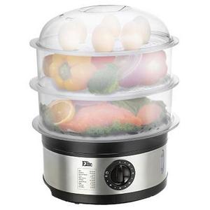 Maxi-Matic Elite - Elite Platinum 3-tier 8.5-Quart Food Steamer