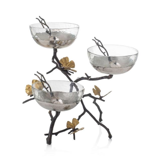 Michael Aram Butterfly Ginkgo Triple Bowl Set