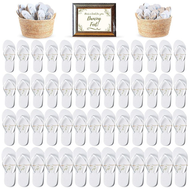 Orca Bulk Flip Flops For Wedding Guests | 52 Pack Wholesale Wedding Sandals