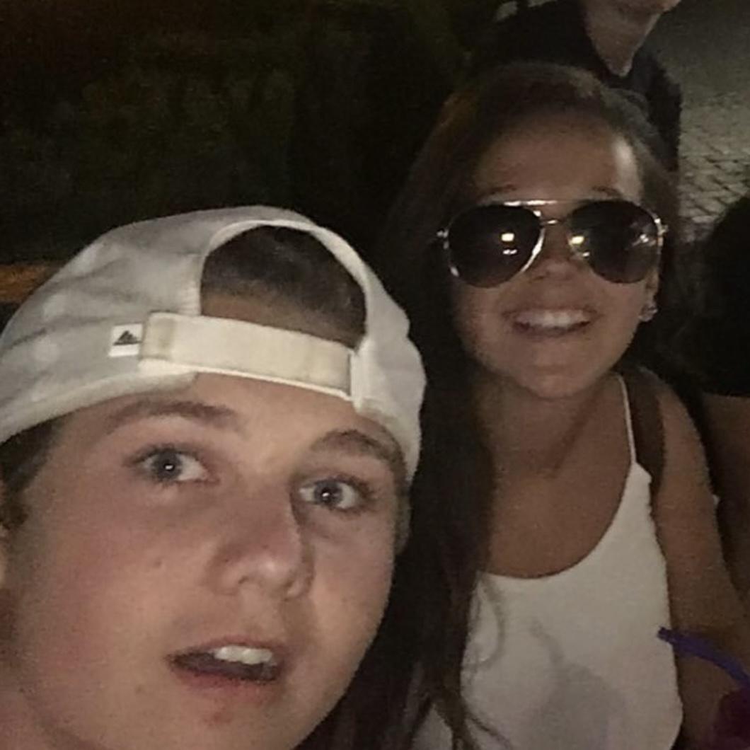 One of our very first dates in high school. We are 14 & 15 in this picture