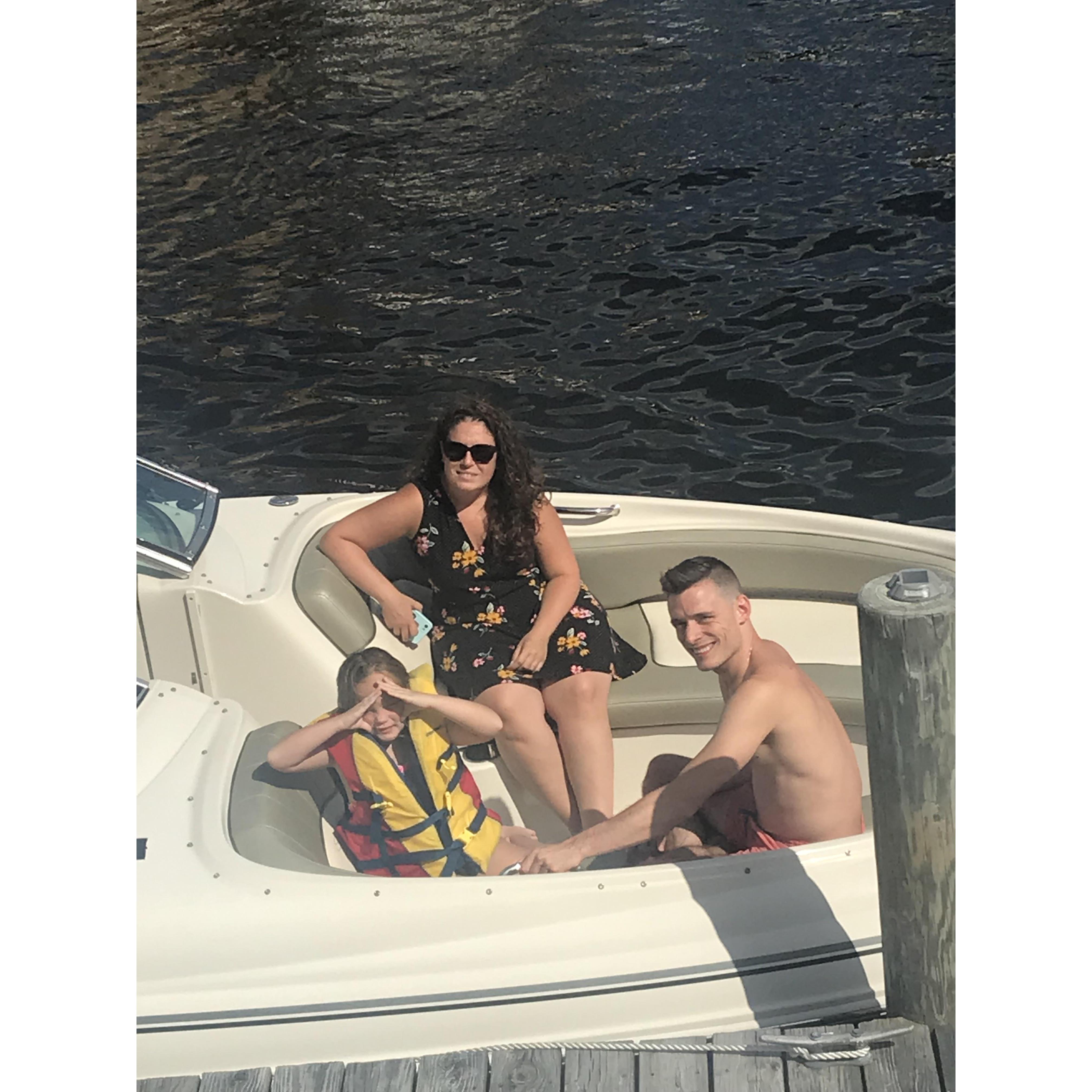 Aunt Katie, Kallie, and Tony. 
Boat Life
