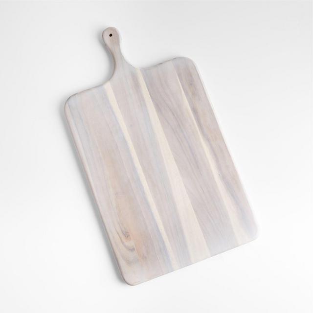 Tondo Rectangle White-Washed Serving Board