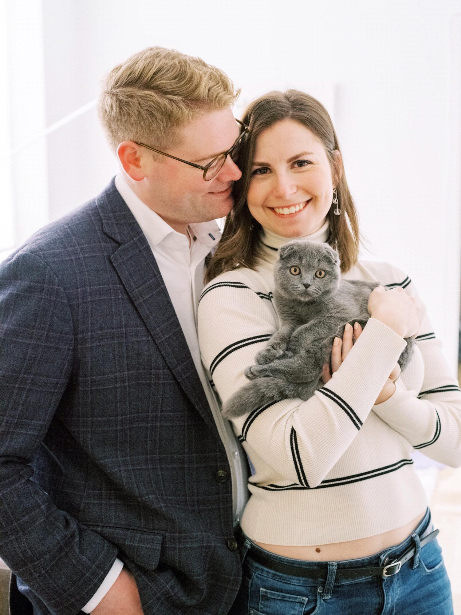 A family portrait of us and our late fur-baby 💕 photo by Trent Bailey