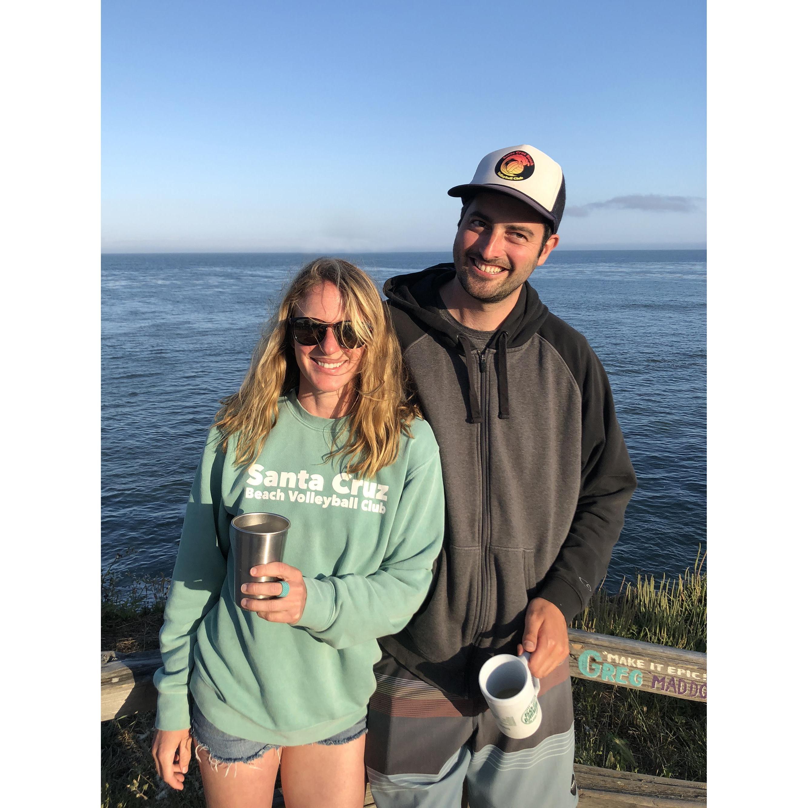 Pleasure Point in front of Justin's old studio