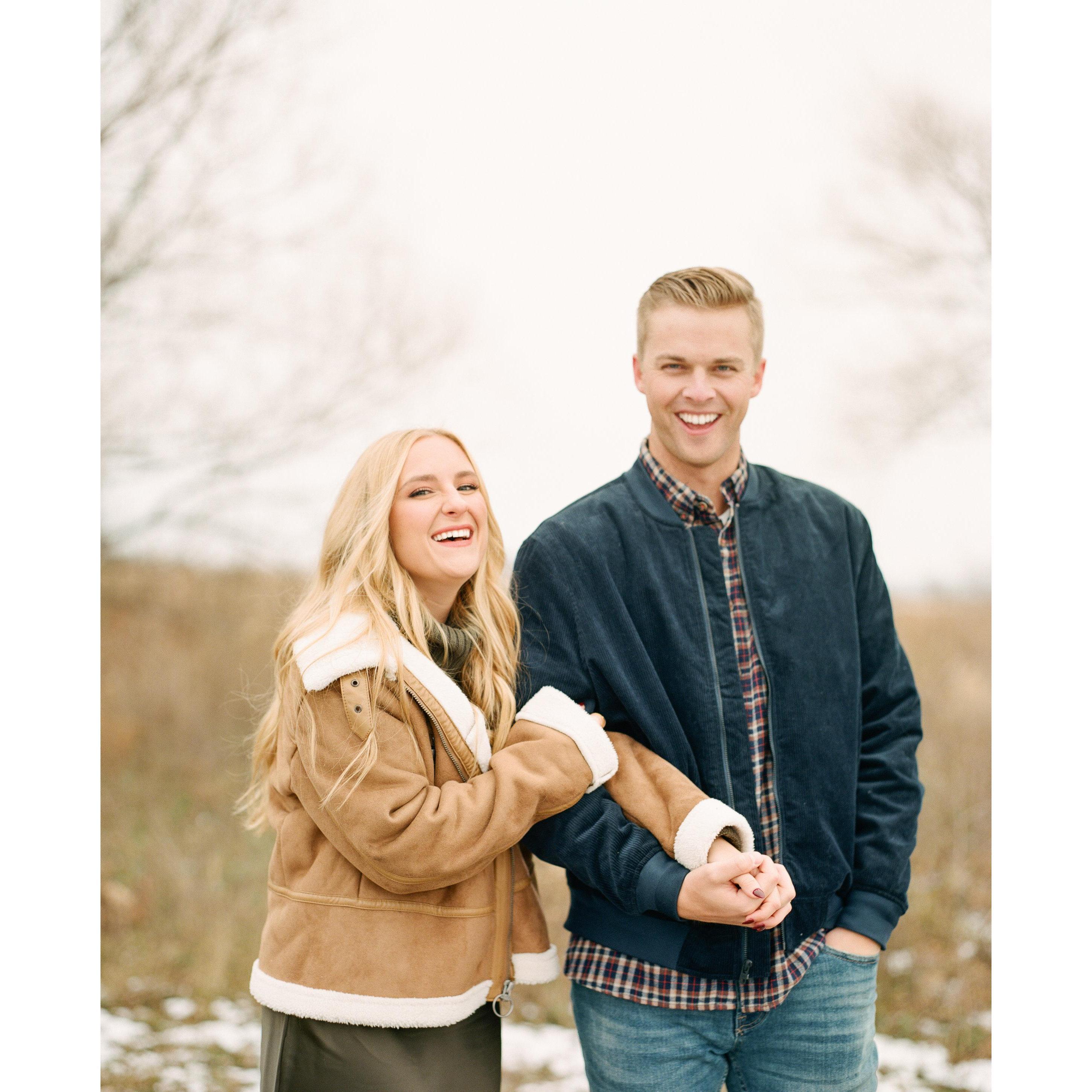 Engagement pictures on film by Colin Leonard