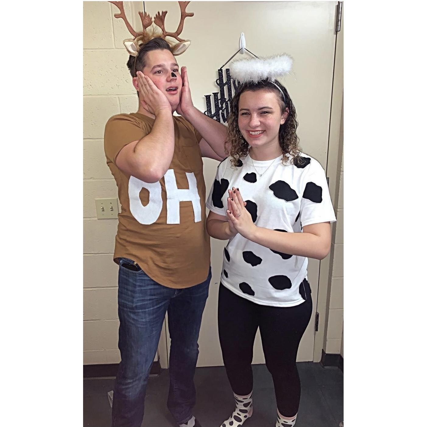 "Oh deer" and "Holy cow", Halloweekend 2019