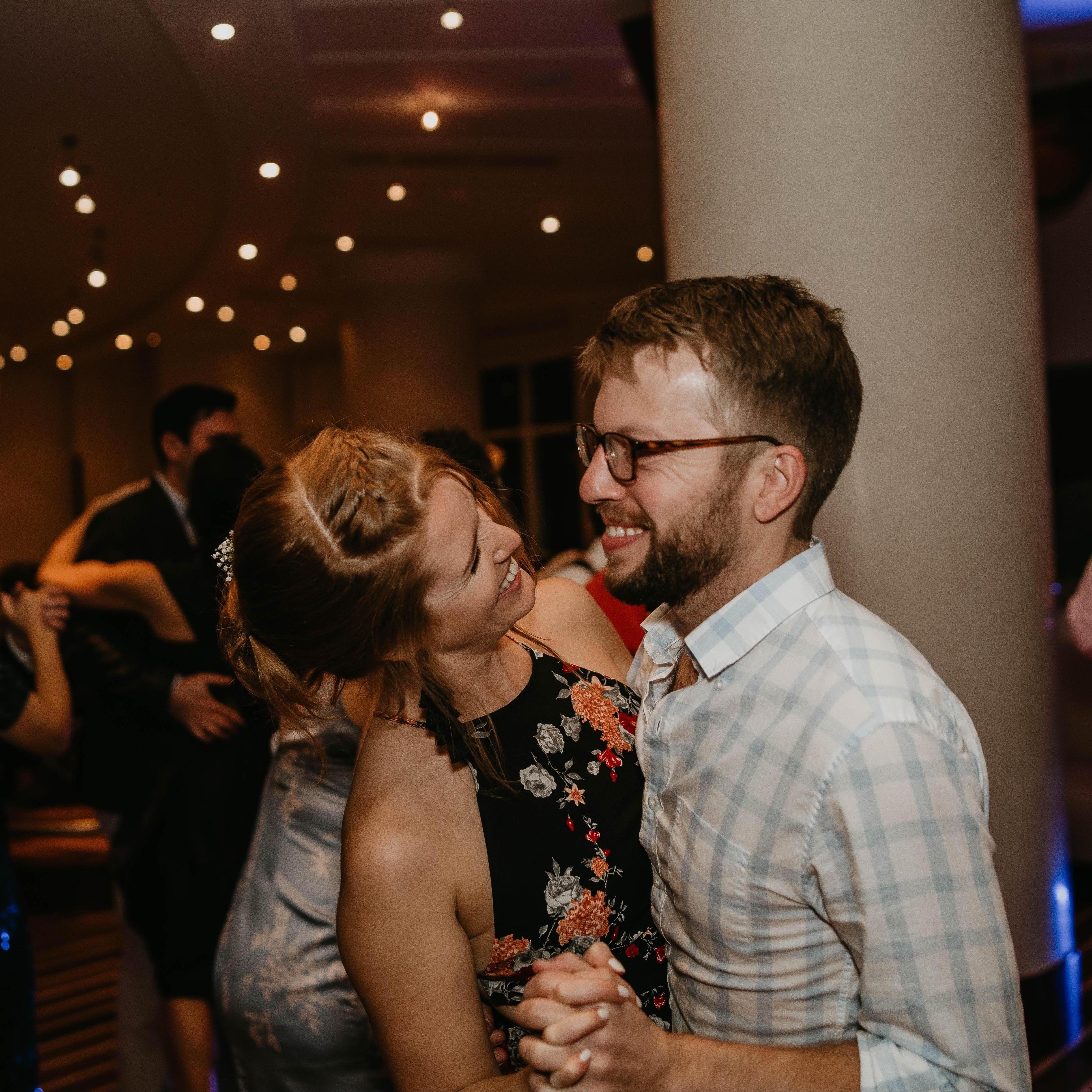 Dancing at Maria and Ryan's wedding