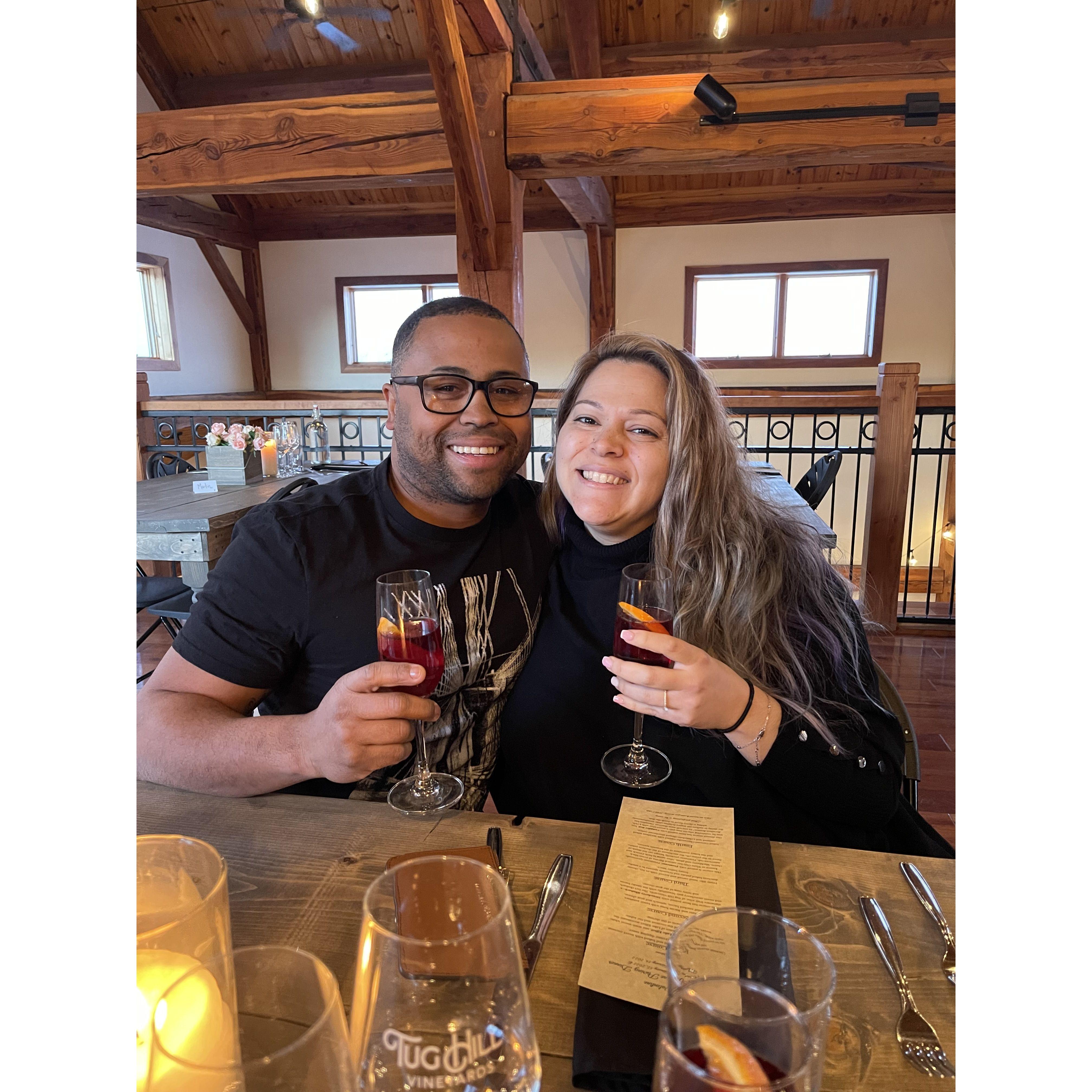 Valentine's Day 2022 at Tug Hill Vineyards, NY