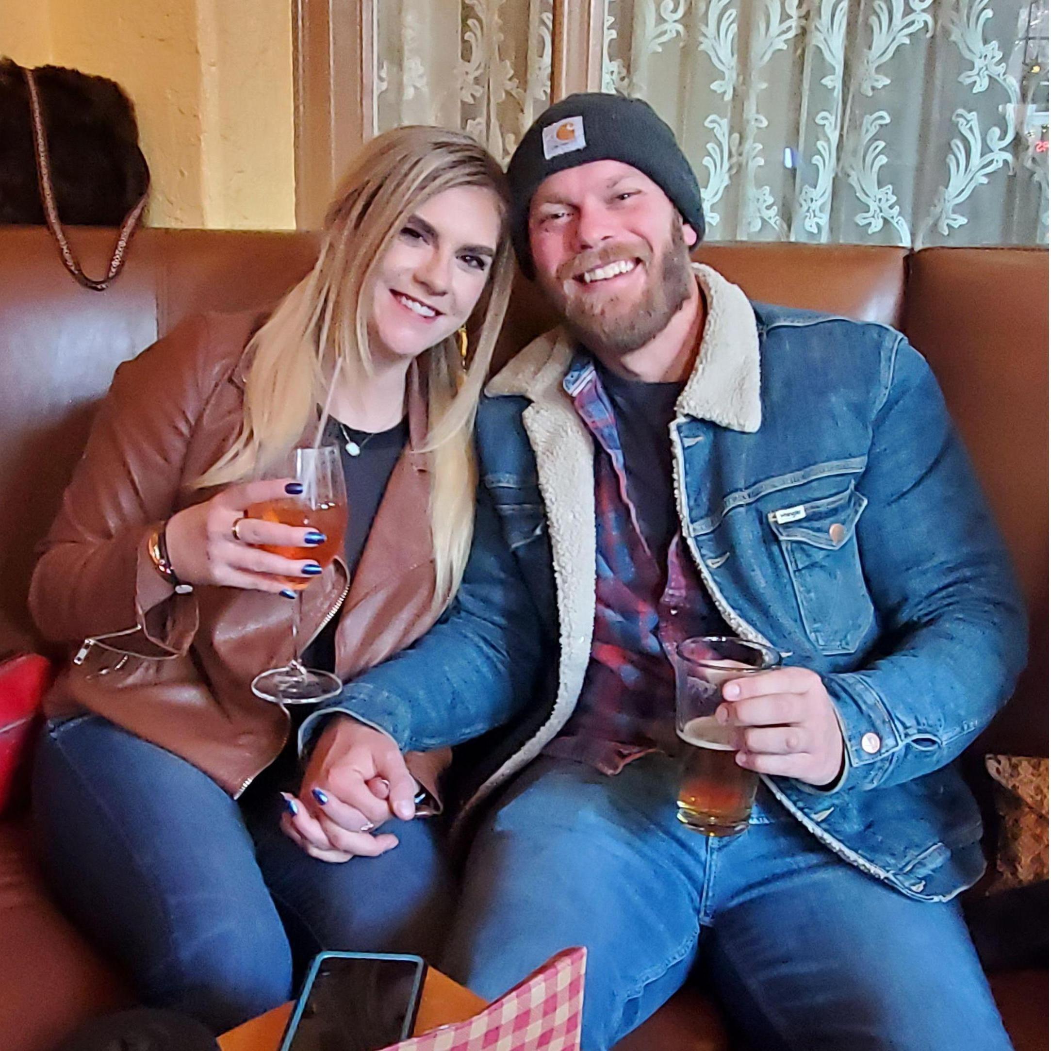 Julie's Parents took this photo, it was their first time meeting Dillon