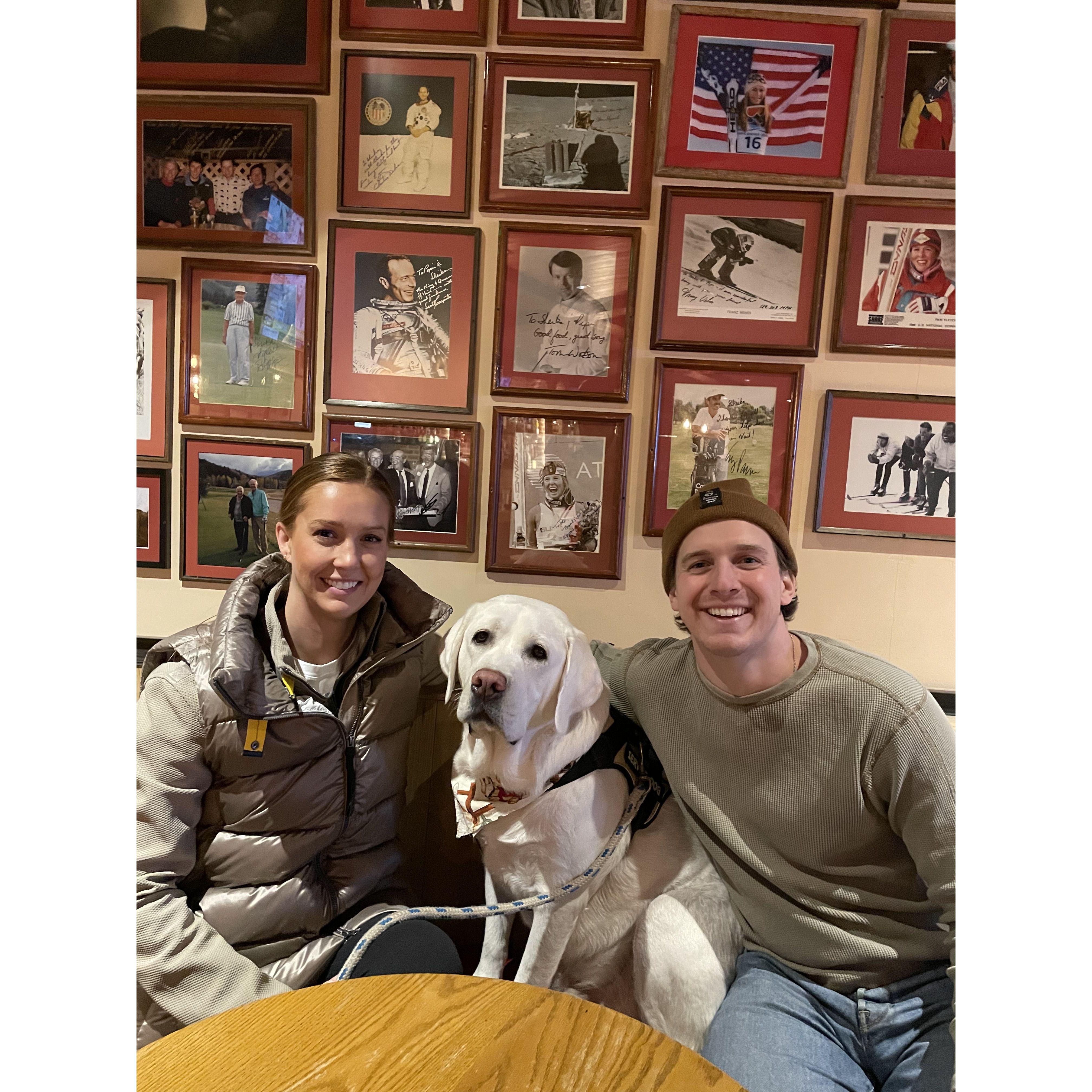 Apres in Vail with Dewey!