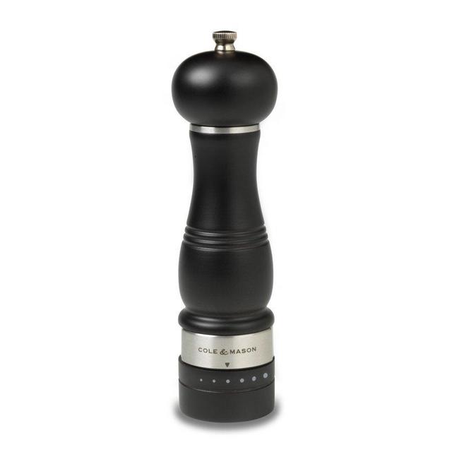 COLE & MASON Ardingly Wood Pepper Grinder - Wooden Mill Includes Gourmet Precision Mechanism and Premium Peppercorns, Dark Brown