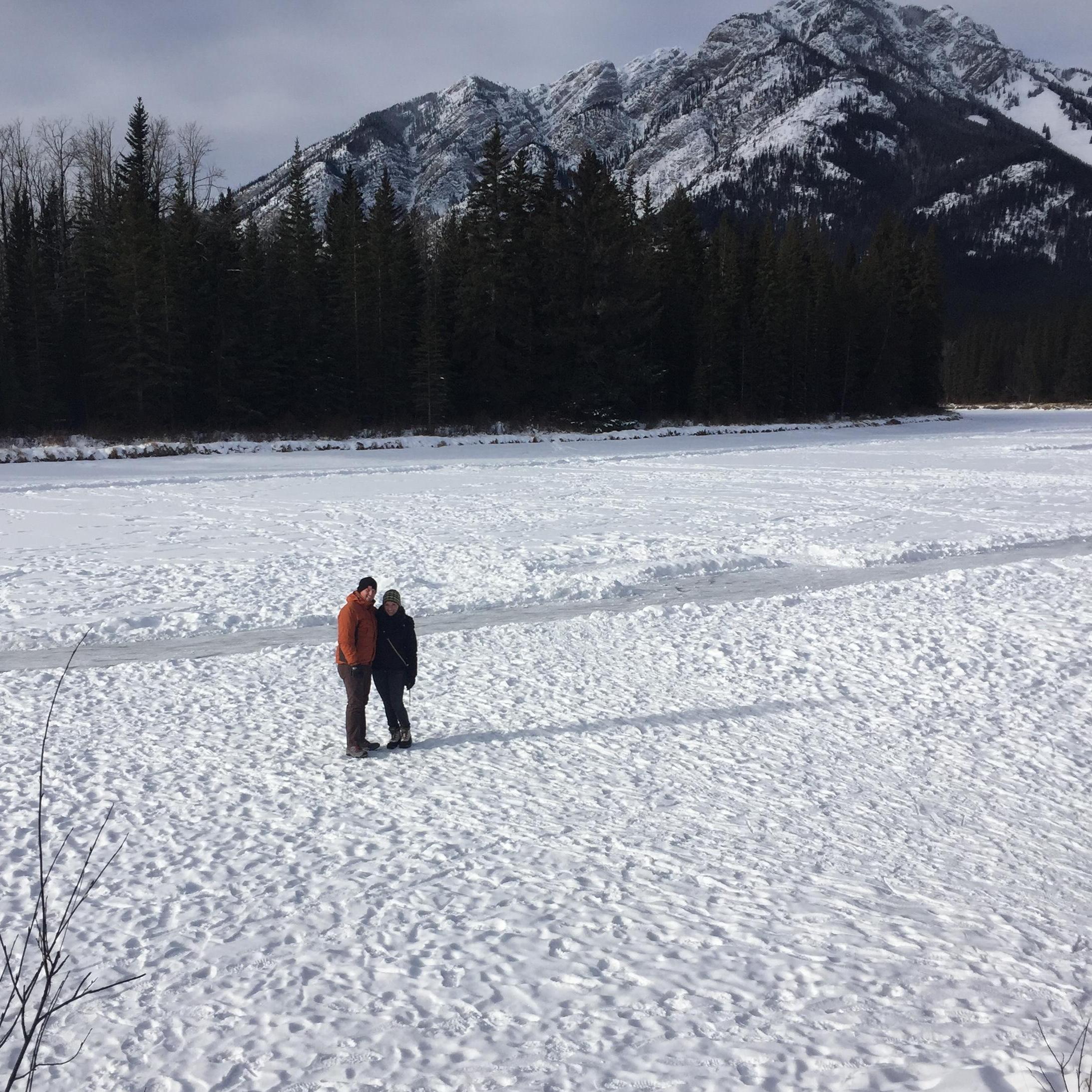 Standing on the same Bow river later that same year
