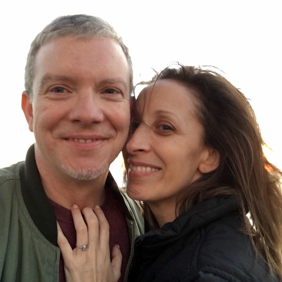 Right after Frank popped the question at the Terranea Resort.