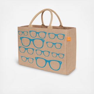 Glasses Jute Market Bag