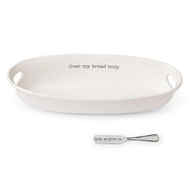 Mud Pie Over My Bread Body Basket Serve Set