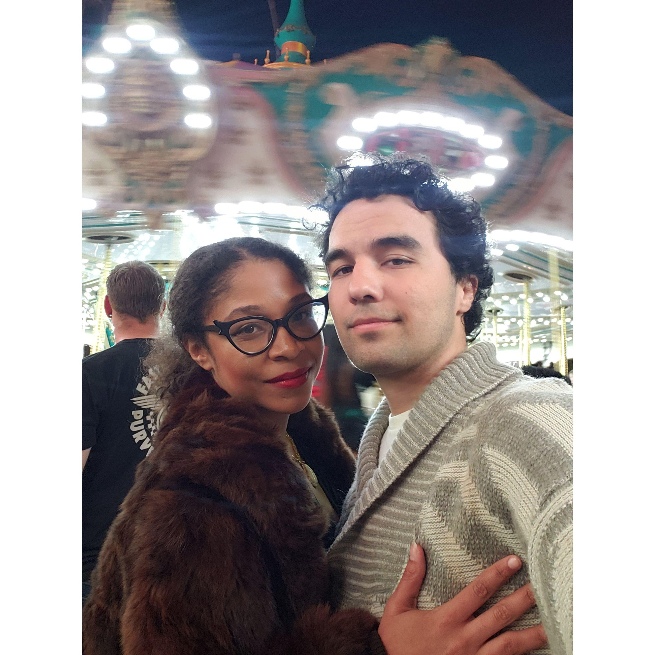 Irish and Ashlyn would be engaged mere moments after this was taken at their tradition of Mission Inn Lights viewing every Christmas. 2022