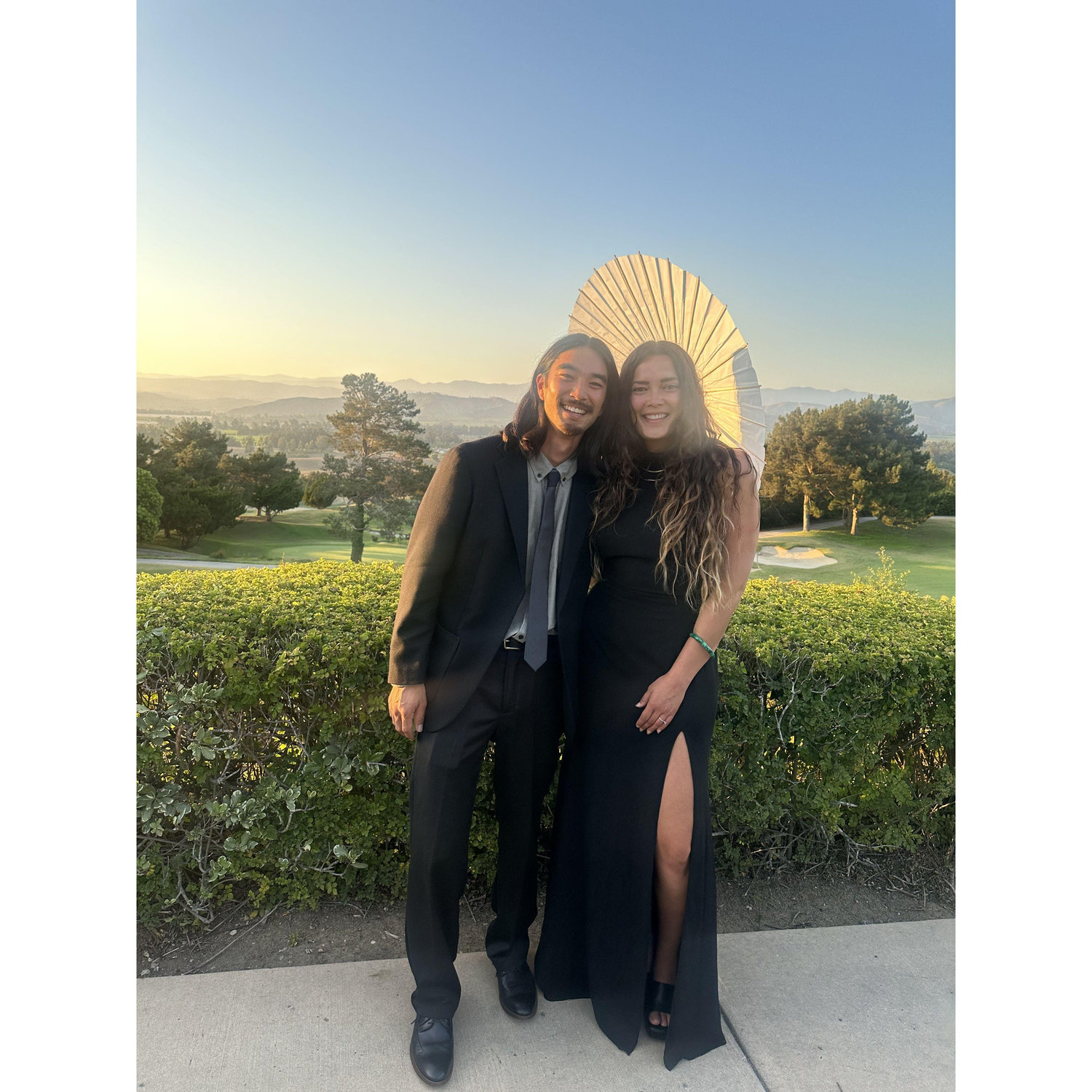 Dressed up for once, celebrating Eric and Kristen's wedding! Summer 2024