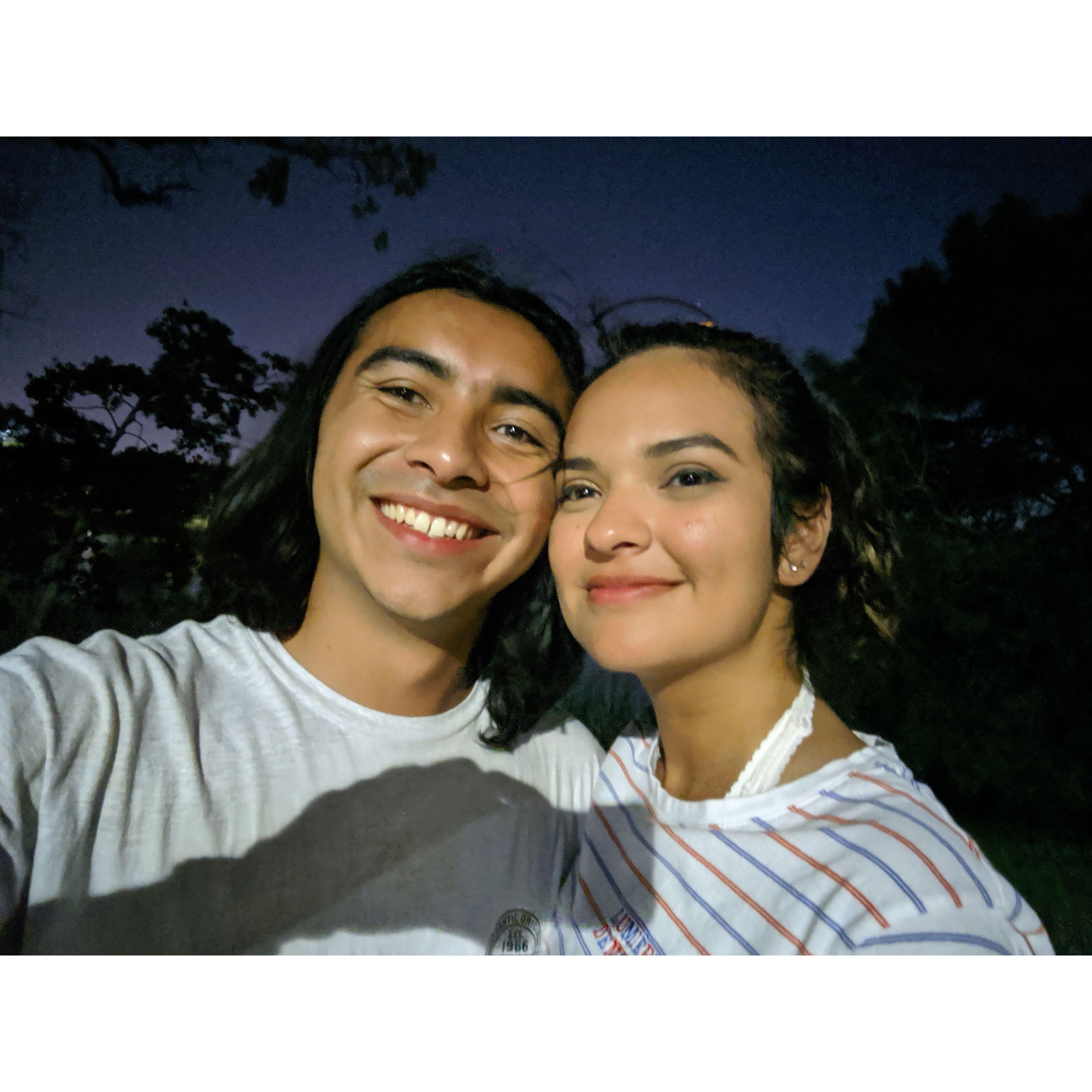 First date - we skated Woodlawn Lake and I was never more nervous in my life - Andres