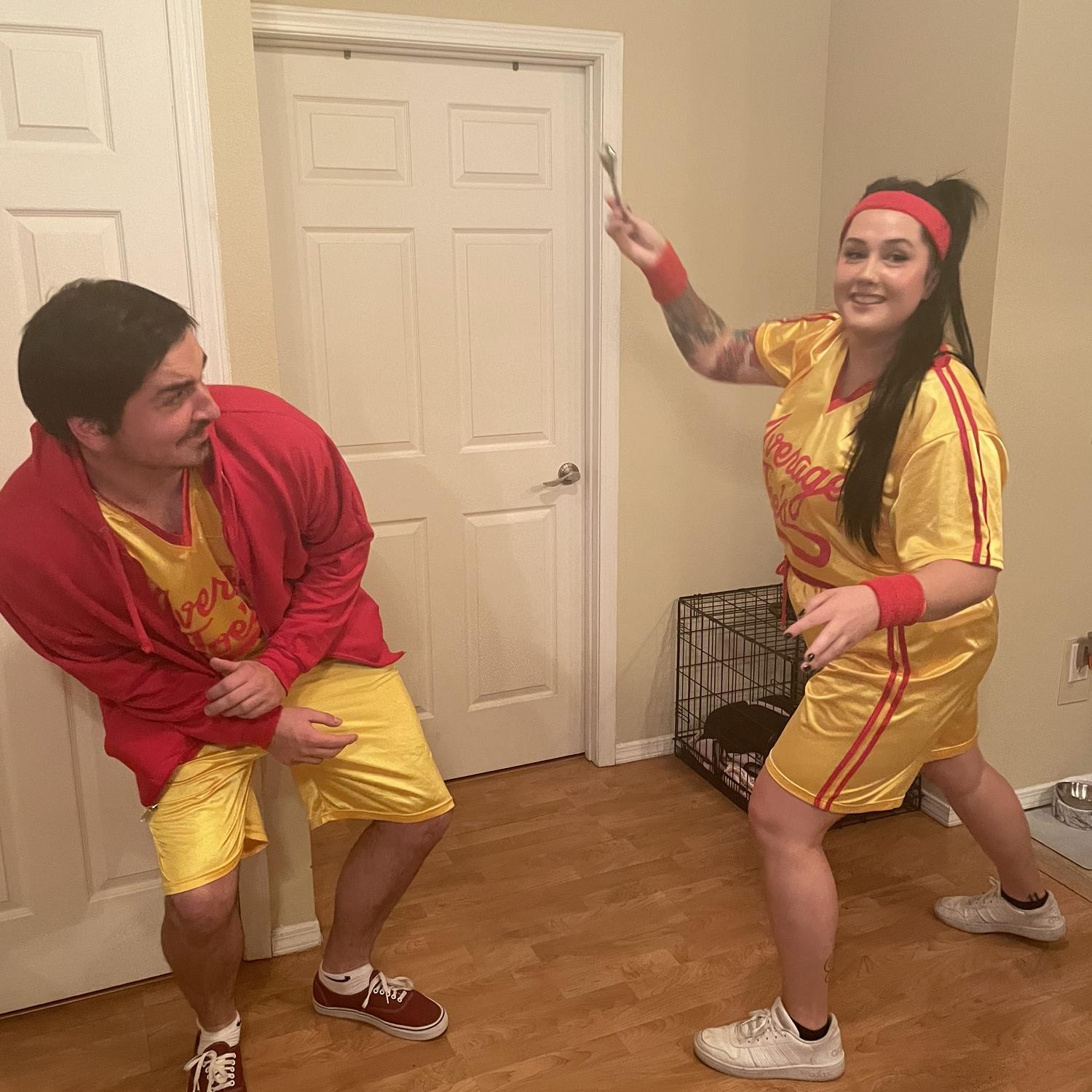 Our first Halloween, Average Joes from Dodgeball.
"If you can dodge a wrench you can dodge a ball!"