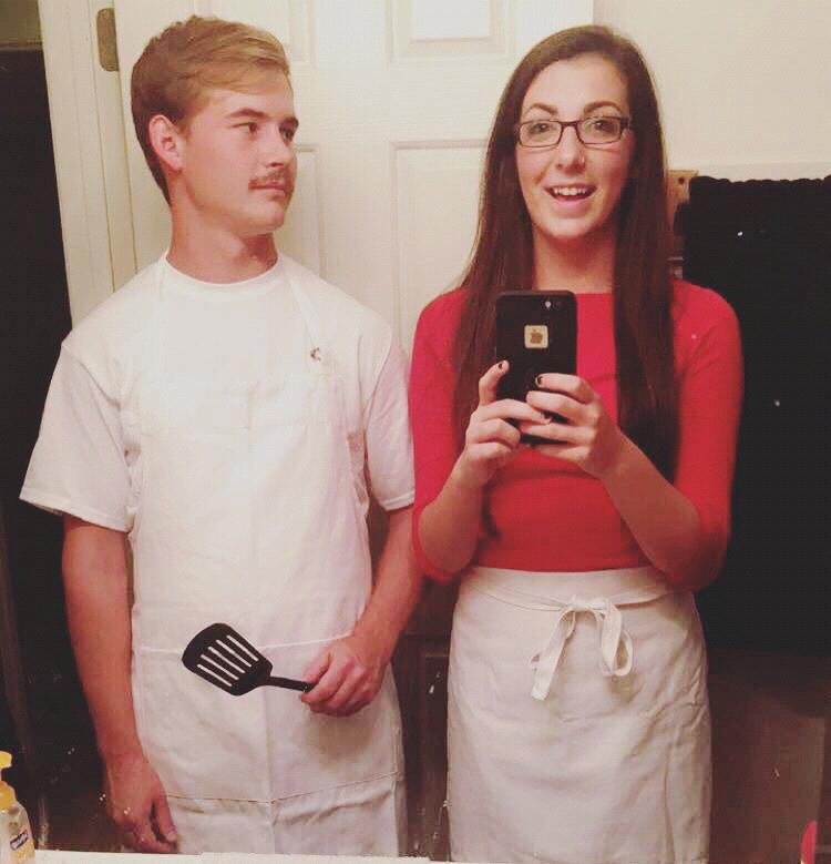 Halloween 2016, our first photo together... Bob and Linda Belcher.