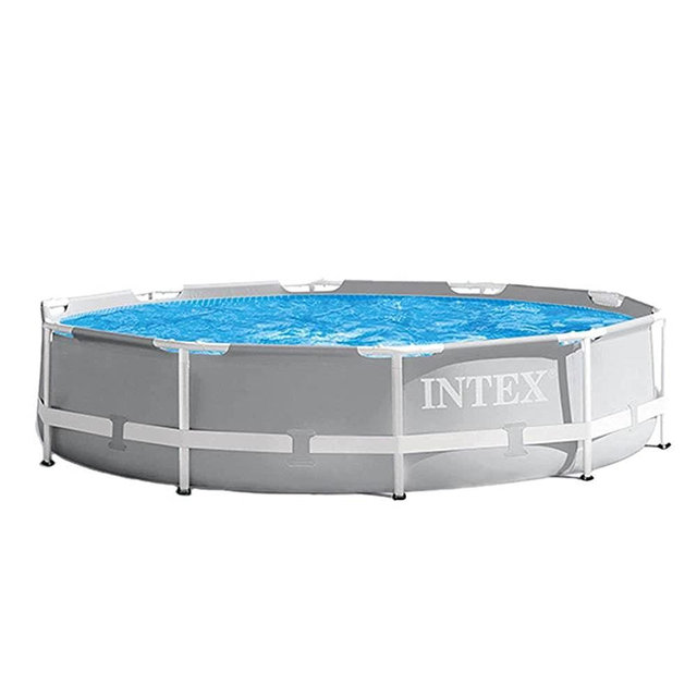 INTEX 26701EH 10 Foot x 30 Inch Prism Premium Frame Above Ground Pool | Cartridge Filter Pump Included