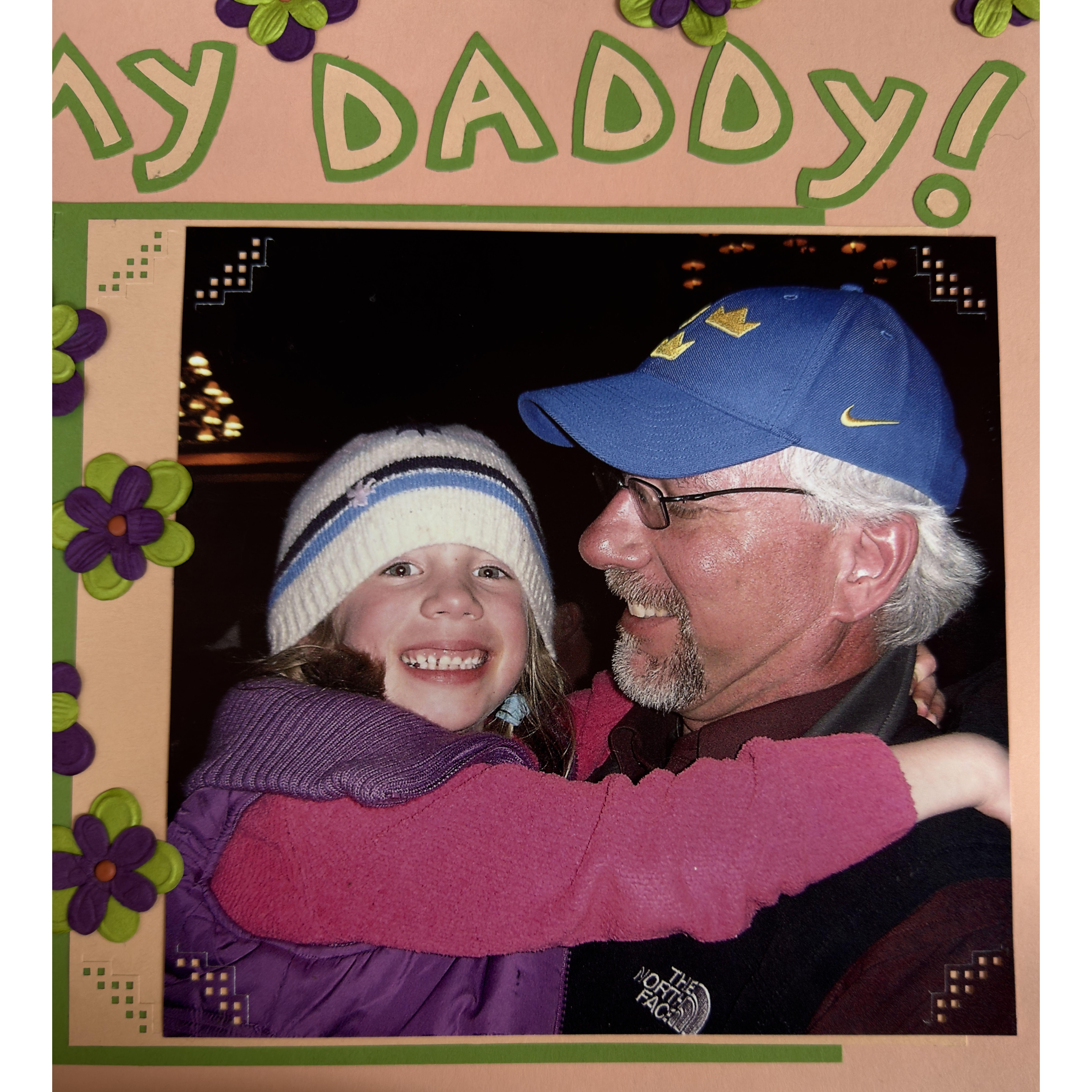 Held by Dad then, walked by him now -- some things never change (except the shoes)