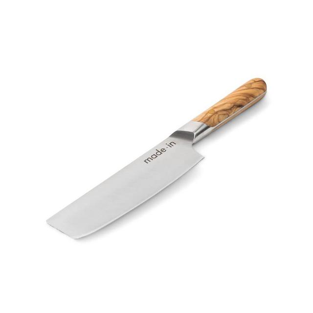Made In Cookware - 6" Nakiri Knife - Made In France - Full Tang w/ Olive Wood Handle