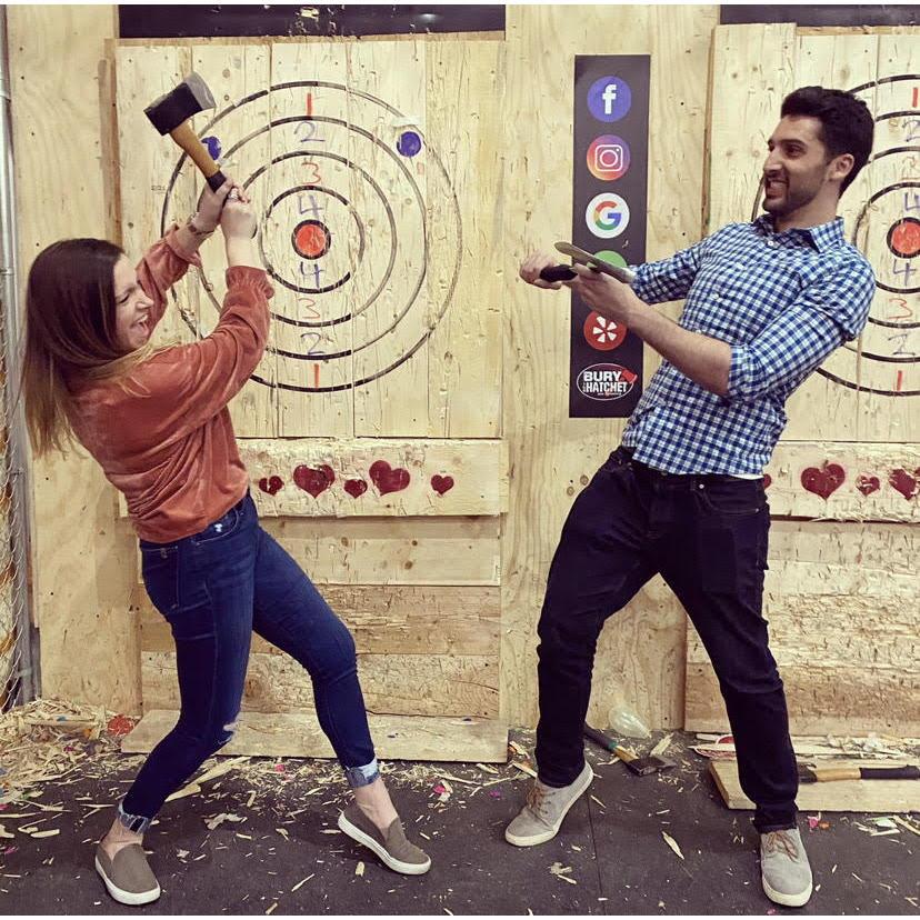 Axe throwing!