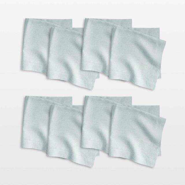 Marin Quiet Blue European Flax ®-Certified Linen Napkin, Set of 8