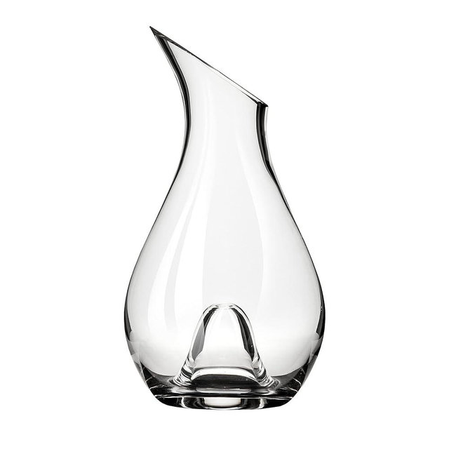 True Centerpiece Tabletop Clear Glass Decanter, Modern Carafe for Red and White Wine, Elegant Glass Pitcher for Wedding Gifts, Birthday Gifts, Home Bar Accessories, 50 oz (1.5 L), Set of 1