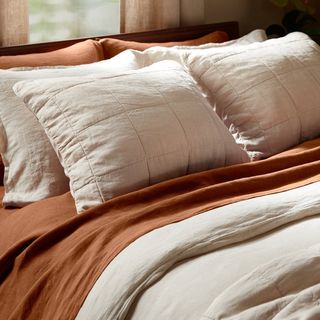 Linen Box Quilted Sham, Set of 2