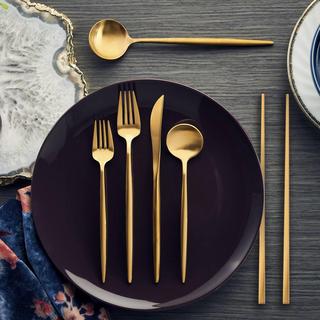 Zephyr 28-Piece Flatware Set with Chopsticks, Service for 4