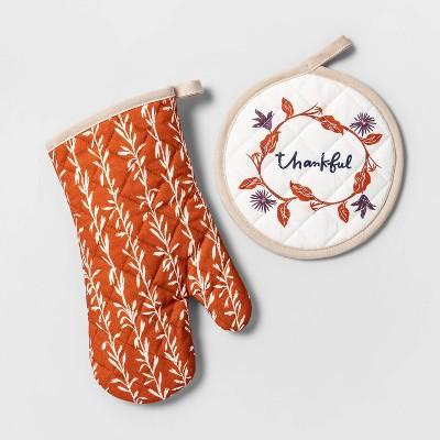 &#34;Thankful&#34; Potholder &#38; Oven mitt set - Opalhouse&#8482;