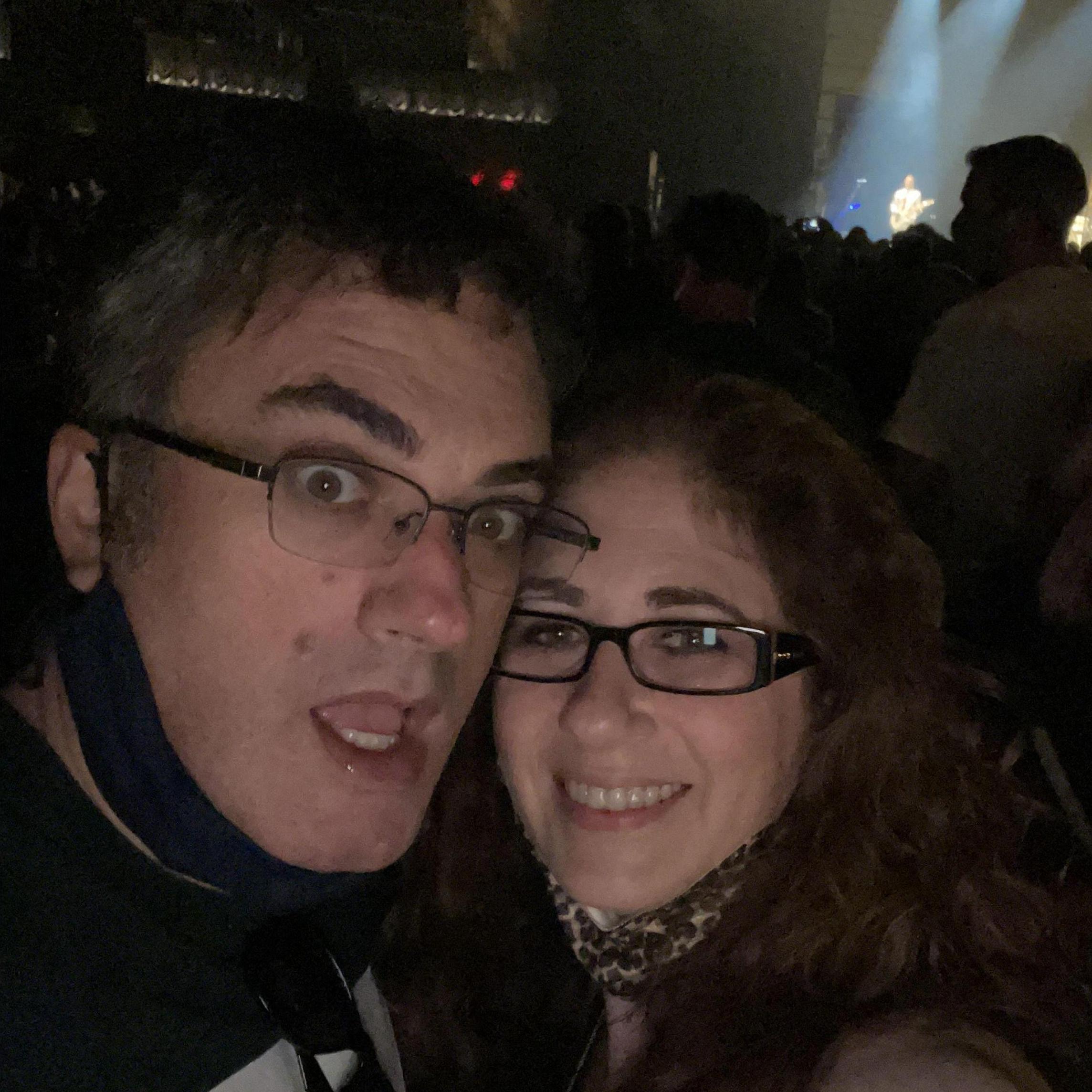 Violent Femmes at The Anthem, aka the first of many concerts together. We dropped our masks for the pic, hence Bill's oh em gee face.