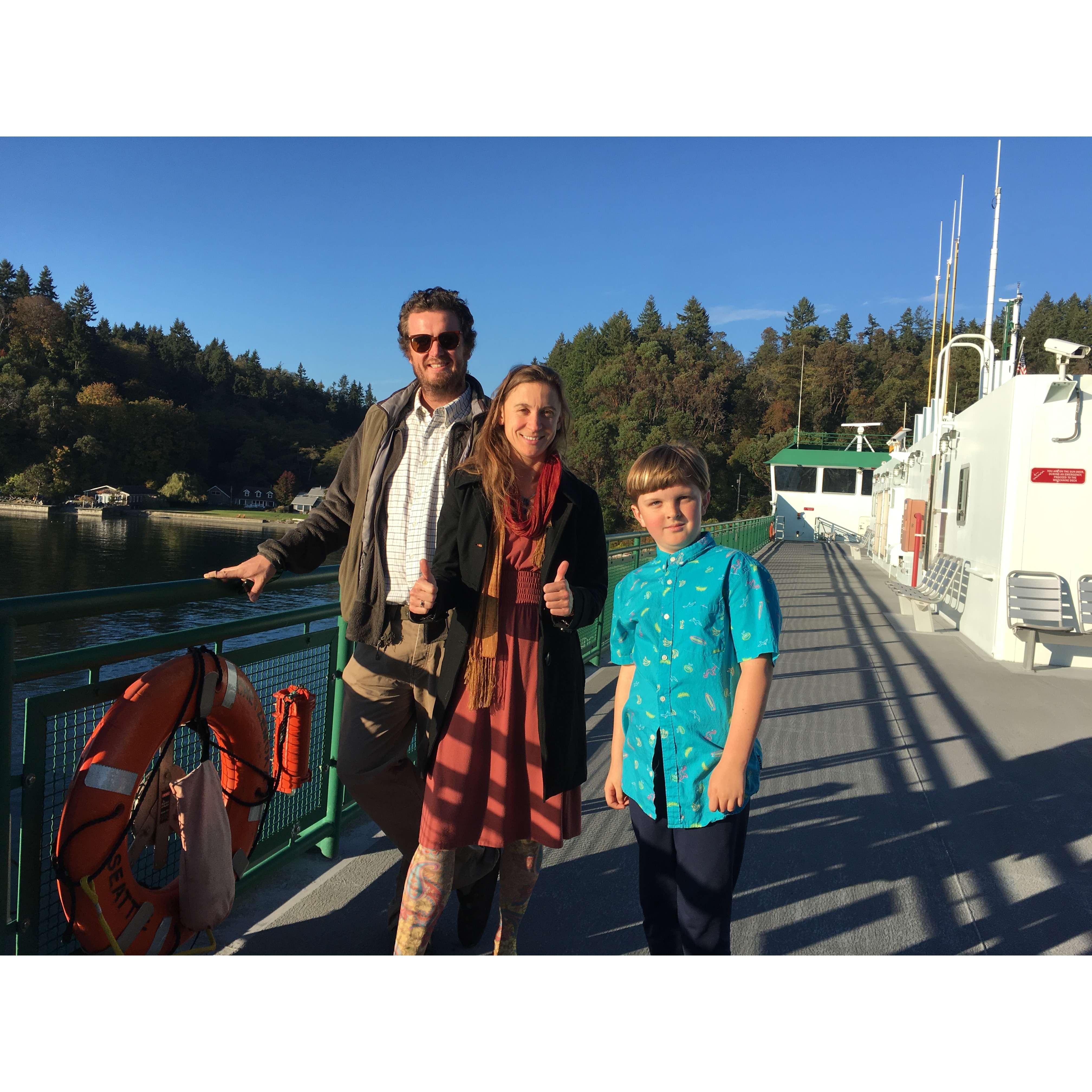 Aaron's birthday, we saw a whale!