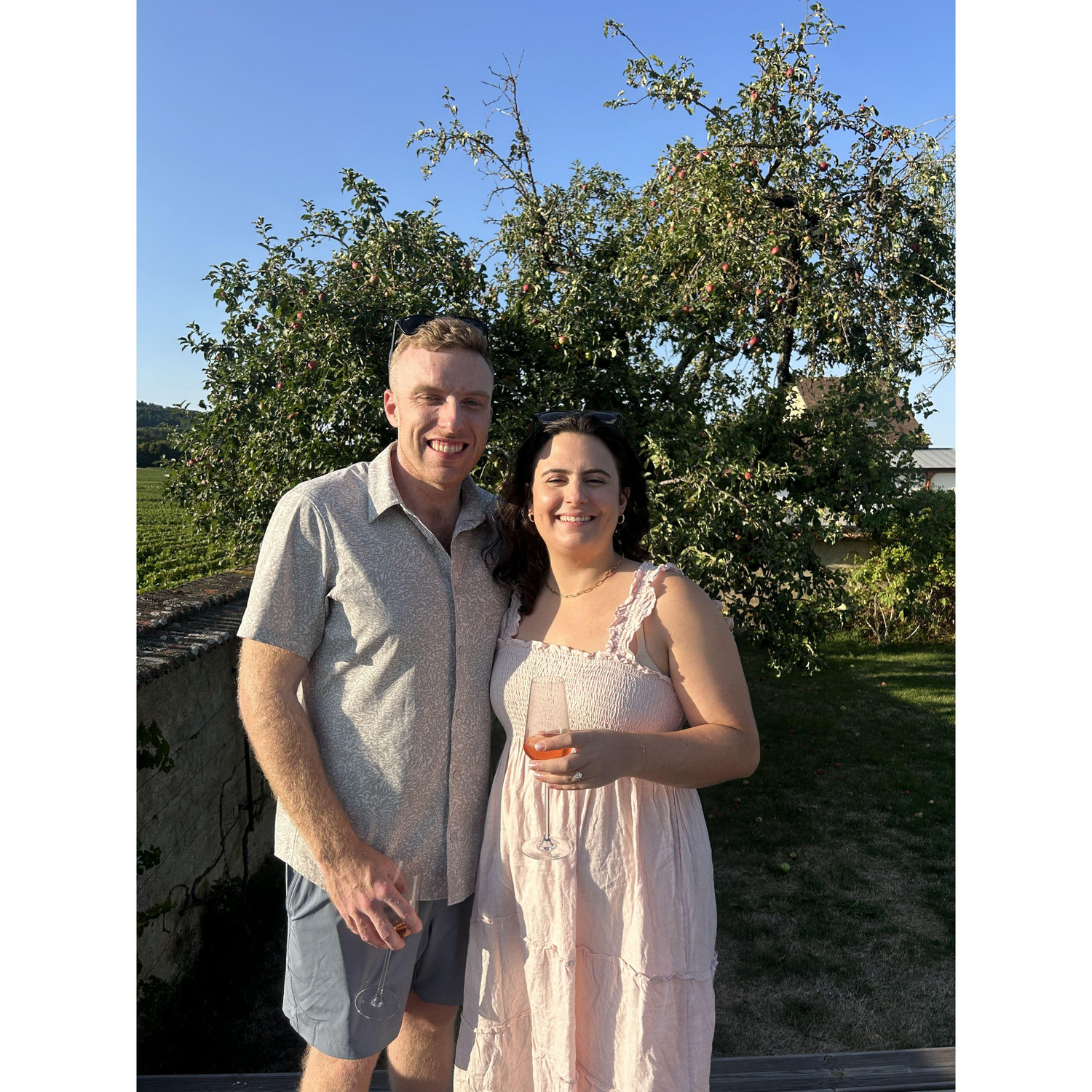 We went to France after our engagement!