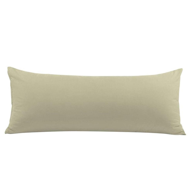 PiccoCasa Body Pillow Case with Zipper Closure, 110 GSM Brushed Microfiber Cover for 20"x48" Body Pillows - Khaki
