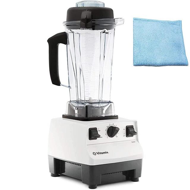 Vitamix 5200 Blender Professional-Grade, Self-Cleaning 64 oz Container, BROAGE Microfiber Cleaning Cloths (White)