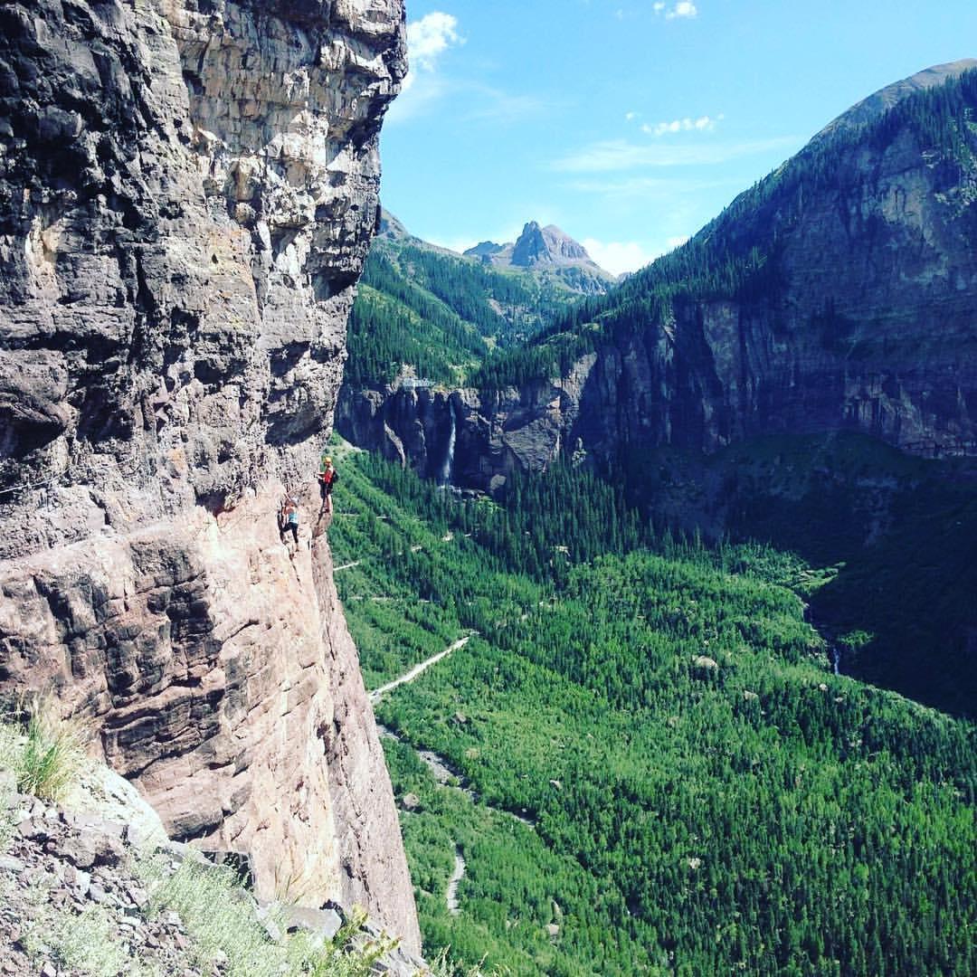 Doing the Via Ferrata in Telluride, CO