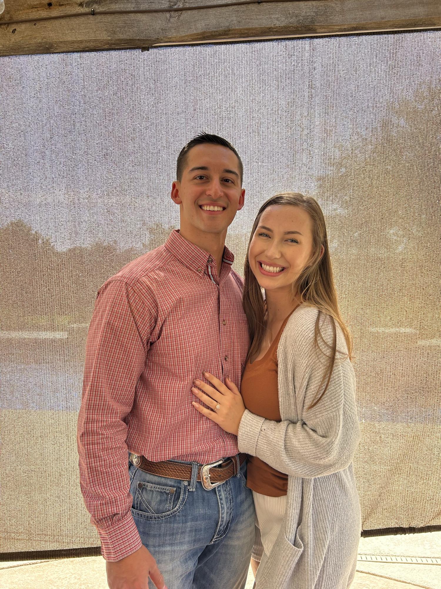 minutes after I said yes!!