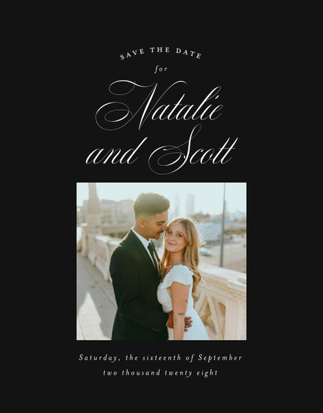 Marvis Photo | Black | Zola Save The Dates