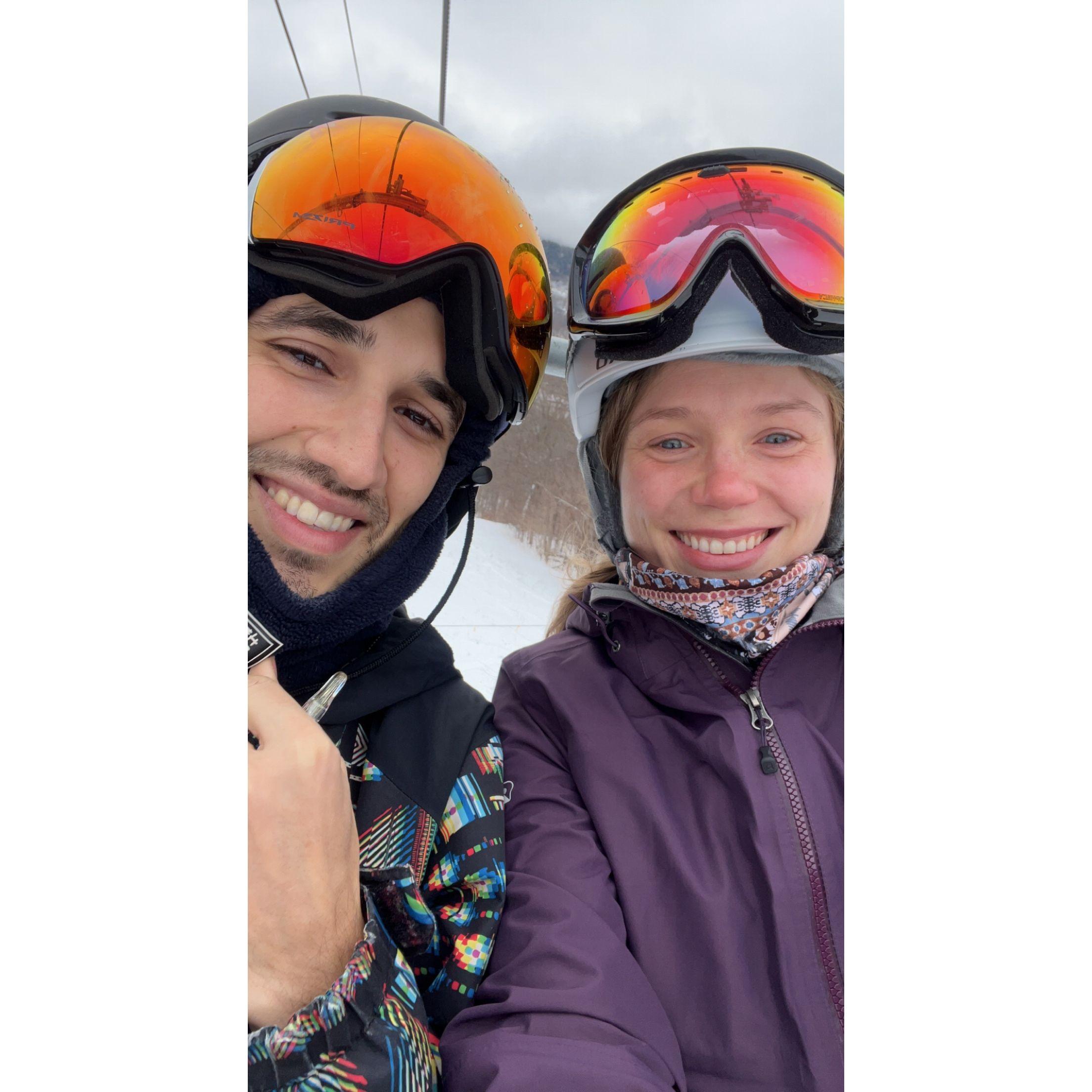 We ended 2021 on a high note, on the slopes of Stowe, VT