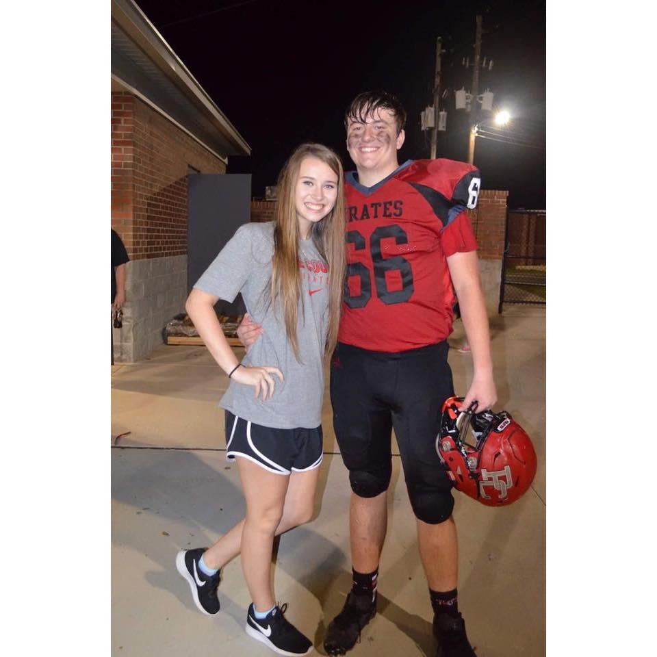 One of Seth's football games his senior year, 2017.